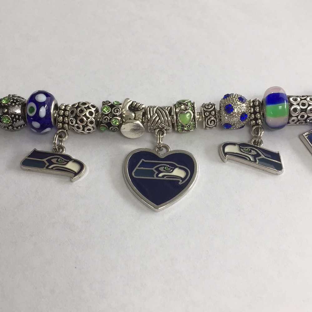 Seattle Seahawks Charm Bracelet